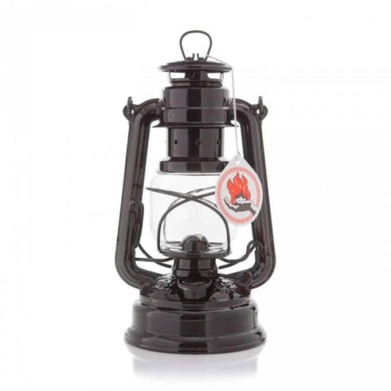 Feuerhand Sturmlaterne 276 Tiefschwarz incl. Docht von FEUERHAND