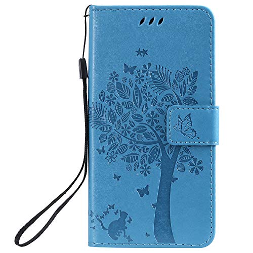 FEYYXI Handyhülle für Xiaomi Mi Play Hülle Leder Schutzhülle Brieftasche mit Kartenfach Stoßfest Handyhülle Case für Xiaomi Mi Play - FEKT52766 Blau von FEYYXI