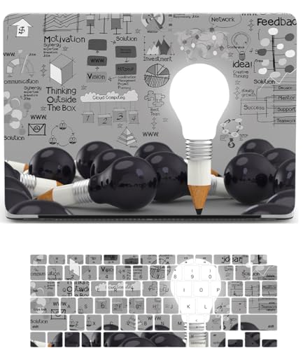 Hartschalenhülle kompatibel mit MacBook Pro 13 Zoll Hülle 2015 2014 2013 2012 Version Modell A1502 A1425 mit Retina-Display, Kunststoff-Hartschale und Tastaturabdeckung, Glühbirne Hartschalenhülle kompatibel mit MacBook Pro 13 Zoll Hülle 2015 2014 2013 2012 Version Modell A1502 A1425 mit Retina-Display, Kunststoff-Hartschale und Tastaturabdeckung, Glühbirne von FFBOFFC