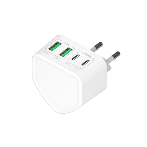 4-Port USB C Ladegerät USB Mehrfachstecker 40W USB C Adapter Schnellladegerät PD 3.0 Power Adapter USB Stecker USB Netzteil für iPhone 15 14 Pro Max 13 12 11 SE 2020 XS XR 8 7, Samsung, Weiß 4-Port USB C Ladegerät USB Mehrfachstecker 40W USB C Adapter Schnellladegerät PD 3.0 Power Adapter USB Stecker USB Netzteil für iPhone 15 14 Pro Max 13 12 11 SE 2020 XS XR 8 7, Samsung, Weiß von FFZZKJ