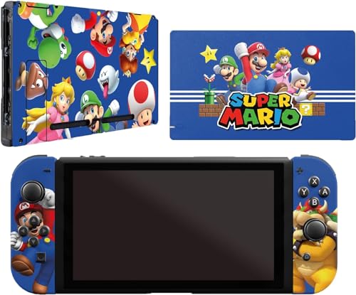 Aufkleber Switch Gaming Aufkleber für Gaming Switch Standard, Sticker Konsole Joycon und Dock... (Standard-Edition) von FFrame