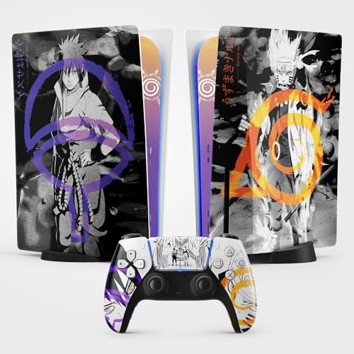 PS5 Skin Hokage Sticker, Aufkleber für Playstation 5 Konsole und Controller, Disc Standard Edition, Skin Hokage PS5 (1 Controller) von FFrame