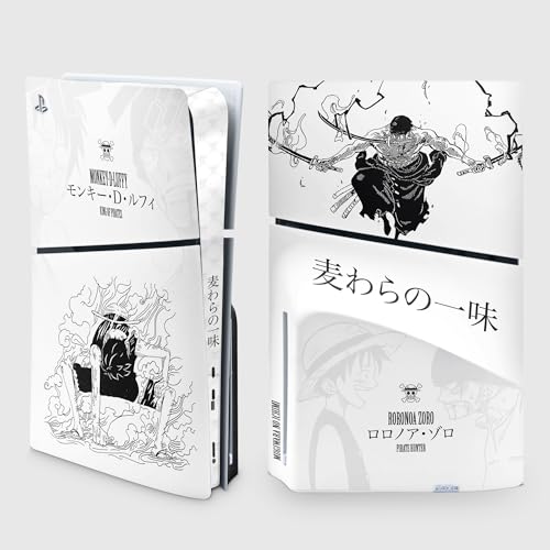 PS5 Skin Slim Gear 1, Aufkleber Playstation 5 Manga, Konsole und Controller, Edition Slim Disk, Skin Gear 1 PS5 (1 Controller) von FFrame