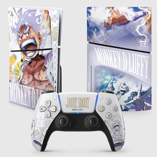 PS5 Skin Slim Gear 5, Aufkleber Playstation 5 Manga, Konsole und Controller, Edition Slim Disk, Skin Gear 5 PS5 (2 Controller) von FFrame