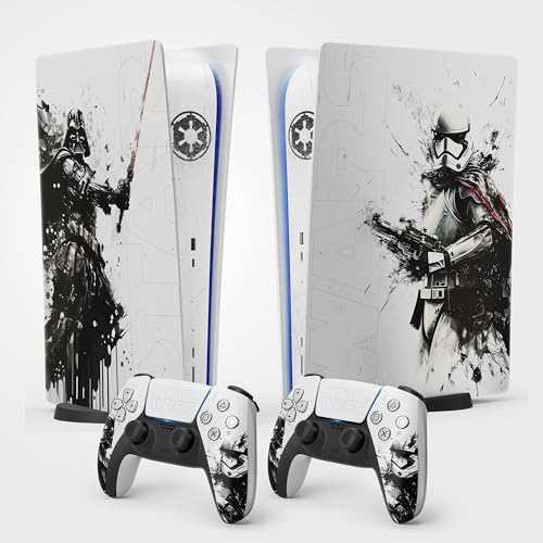 PS5 Skin Trooper Sticker, Aufkleber für Playstation 5, Konsole und Controller, Standard Edition Digital, Skin Trooper (2 Controller) von FFrame