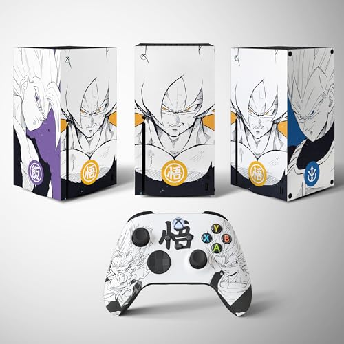 Xbox Serie X Manga und Anime Sticker, X Serie Manga Aufkleber, Konsole und Controller, Xbox Serie X Gaming Skin, Vinylhülle (1 Controller) von FFrame