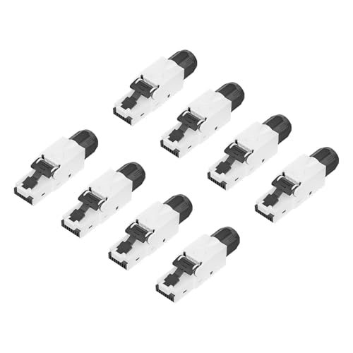 FGB RJ45 Netzwerkstecker Werkzeuglos Vergoldete Kontakte CAT 6a Lan Stecker für Ethernet Verlegekabel 10 Gbps UTP CAT 6a CAT 6 CAT 5, 8 Stück FGB RJ45 Netzwerkstecker Werkzeuglos Vergoldete Kontakte CAT 6a Lan Stecker für Ethernet Verlegekabel 10 Gbps UTP CAT 6a CAT 6 CAT 5, 8 Stück von FGB