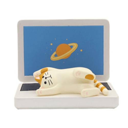 FGDTREE Lustige Brotkatzen Desktop Telefonhalter Standharze Figur Ornament Für Schlafzimmertische Und Büroschreibtisch Dekoration von FGDTREE