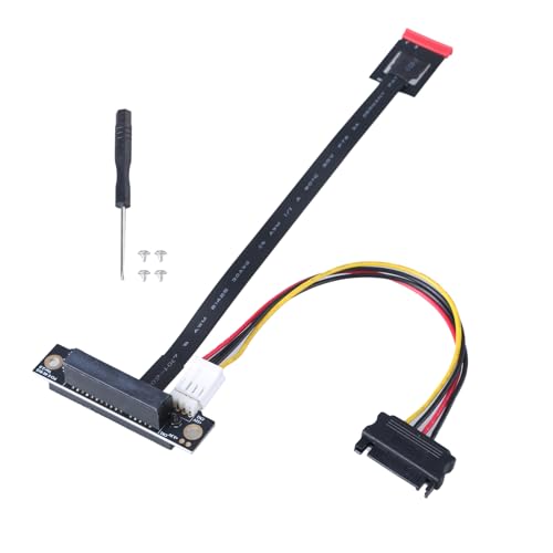 FGDTREE Zwei Schlüssel Zum PCIExpress Verlängerungskabel 270 Grad Unterstützt Die Meisten PCIE Geräte Mit 12 V Strom von FGDTREE