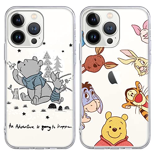 FGIAZDU Anime-Handyhülle für iPhone 15 Pro, niedlicher Bär, lustiger Tiger, Cartoon-Hülle, ästhetische Charaktere für Mädchen, Jungen, Frauen, Kinder, weiches TPU, stoßfest, Schutzhülle für iPhone 15 von FGIAZDU