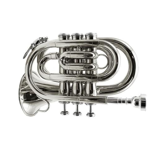 Anfänger Trompete B-Dur-Mini-Trompete Musikinstrument professionelle Leistung Anfänger Trompete B-Dur-Mini-Trompete Musikinstrument professionelle Leistung von FGRTYUX