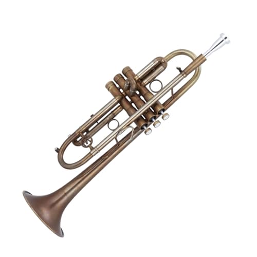 Anfänger Trompete Professionelles Trompeten-Blechblasinstrument geeignet für erwachsene Anfänger von FGRTYUX