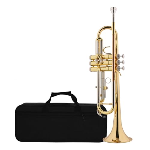 Anfänger Trompete Trompete B-Dur professionelles Performance-Instrument aus Phosphorbronze Anfänger Trompete Trompete B-Dur professionelles Performance-Instrument aus Phosphorbronze von FGRTYUX