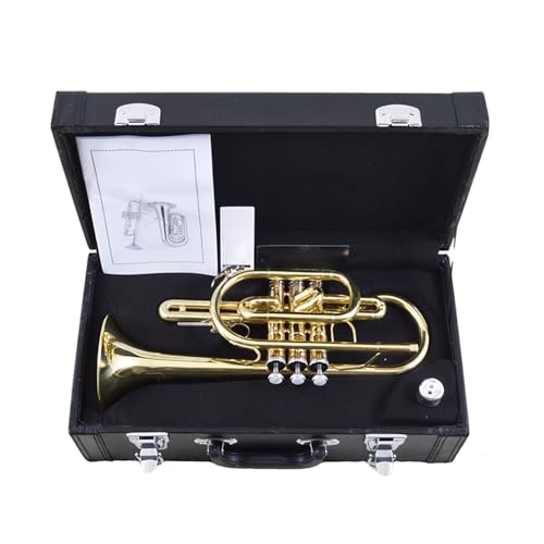 Anfänger Trompete Trompete Kornett Musikinstrument professionelle Messing B flach Anfänger Trompete Trompete Kornett Musikinstrument professionelle Messing B flach von FGRTYUX