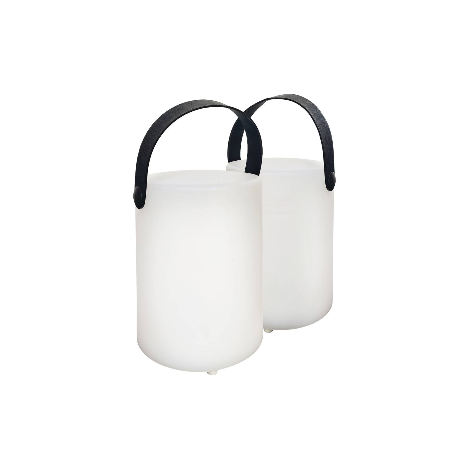 LED-Akku-Tischlampe Ciro, weiß, 2er-Set von FH Lighting