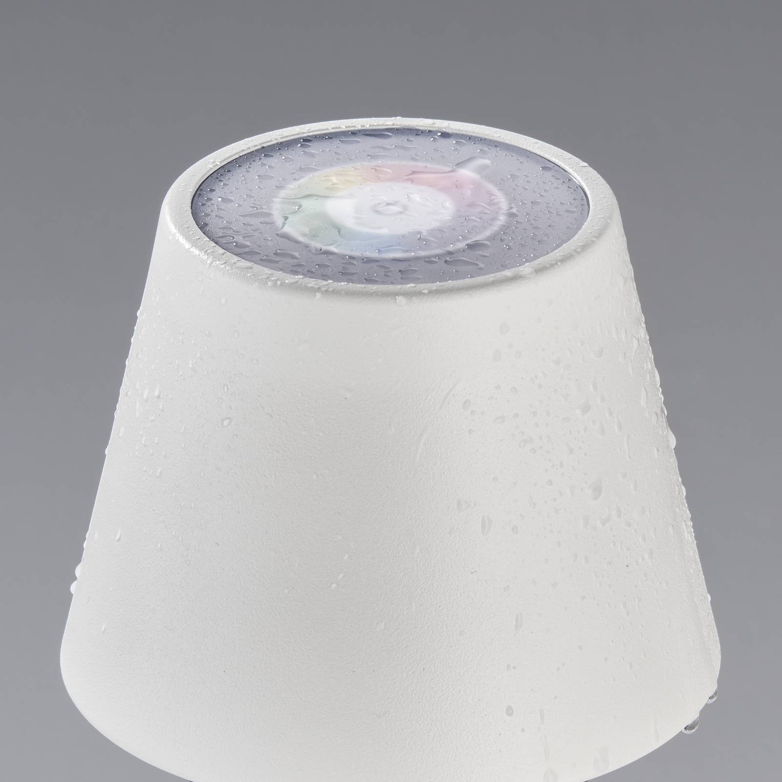 LED-Außentischlampe Cosenza mit Akku RGBW sandweiß von FH Lighting