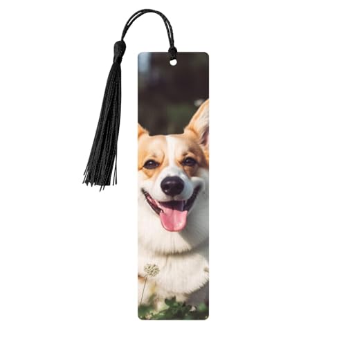 Happy Corgi Hund Holz Lesezeichen Handwerk DIY Holz Lesezeichen mit Quaste Handgemachte Lesezeichen für Buchliebhaber, Seitenmarkierungen Lesegeschenke für Geburtstag Hochzeit Party Ornament Happy Corgi Hund Holz Lesezeichen Handwerk DIY Holz Lesezeichen mit Quaste Handgemachte Lesezeichen für Buchliebhaber, Seitenmarkierungen Lesegeschenke für Geburtstag Hochzeit Party Ornament von FHEBNDS
