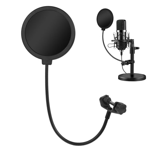 2 stück popschutz mikrofon, mikrofon popschutz, pop Filter mikrofo, Professioneller Pop-Filter mit 360° Flexibler Ganshals, Geeignet für Blue Yeti, Snowball, Quadcast und andere Mikrofone 2 stück popschutz mikrofon, mikrofon popschutz, pop Filter mikrofo, Professioneller Pop-Filter mit 360° Flexibler Ganshals, Geeignet für Blue Yeti, Snowball, Quadcast und andere Mikrofone von FHISKUNYU