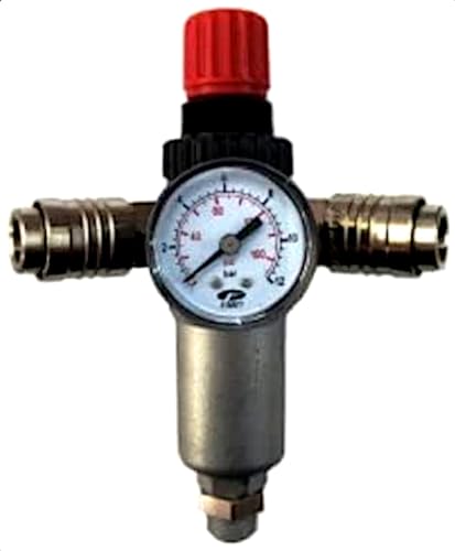 FIAC Druckluftregler mit Manometer, Filter, 2xUniversal Anschluss, 3/8" M Anschluss, Press. Max 12 bar, Fördermenge 180 l/min. Ideal für Montage auf Kompressortank FIAC Druckluftregler mit Manometer, Filter, 2xUniversal Anschluss, 3/8" M Anschluss, Press. Max 12 bar, Fördermenge 180 l/min. Ideal für Montage auf Kompressortank von FIAC
