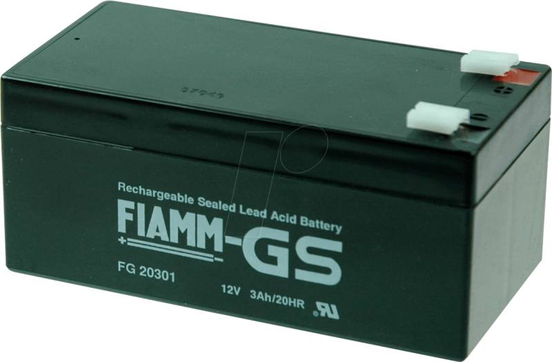 FI FG 12-3,4 - Blei-Vlies-Akku, 12 V, 3,4 Ah von FIAMM