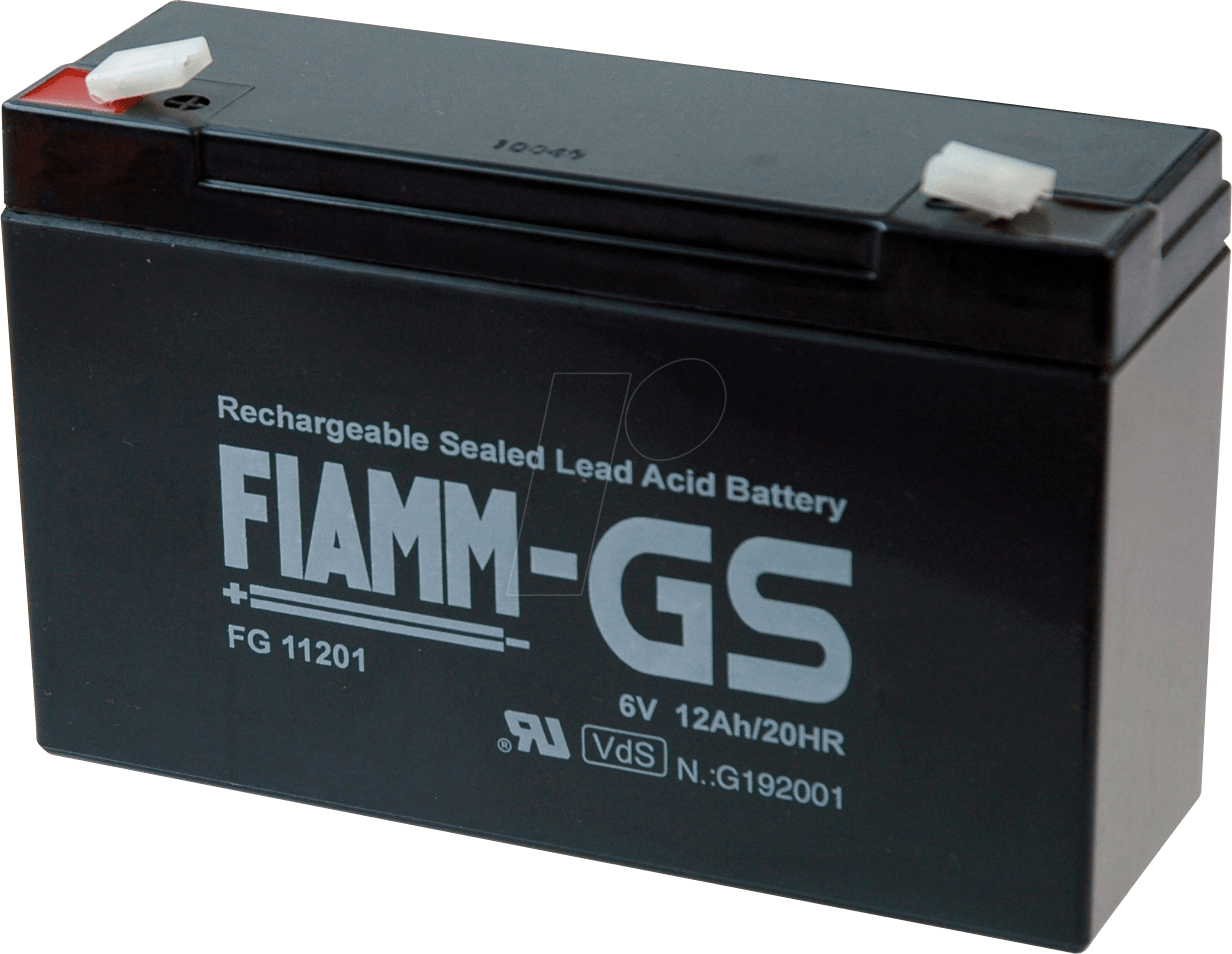 FI FG 6-12 VDS - Blei-Vlies-Akku, 6 V, 12 Ah, VDS von FIAMM