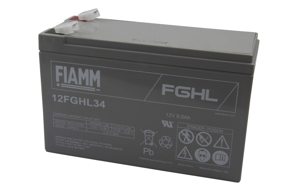 FIAMM Blei Akku 12FGHL34 (FGHL20902)  12.0V 9.0Ah von FIAMM