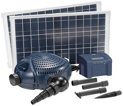 FIAP Aqua Active Solar 3.000 2764 Solar-Bachlaufpumpenset mit Akkuspeicher von FIAP