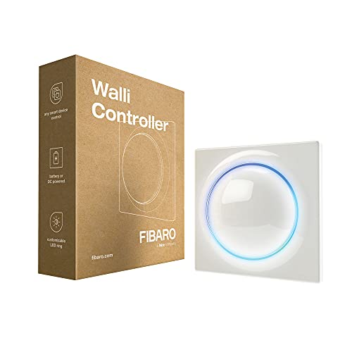 FIBARO Walli Controller / Z-Wave Plus Aufputz-Batteriebetriebene Fernbedienung, Weiß, FGWCEU-201-1 von FIBARO