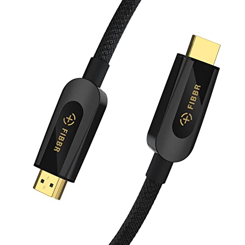 FIBBR 8K HDMI 2.1 zertifiziertes Kabel, 8K@60Hz 4K@120Hz 48Gbps Ultra High-Speed HDMI Kabel, UHD eARC Dolby Vision HDR10+ HDCP Kompatibel mit HDTV Laptop Xbox Switch Monitor Blu-ray Soundbar DVD (1m) von FIBBR