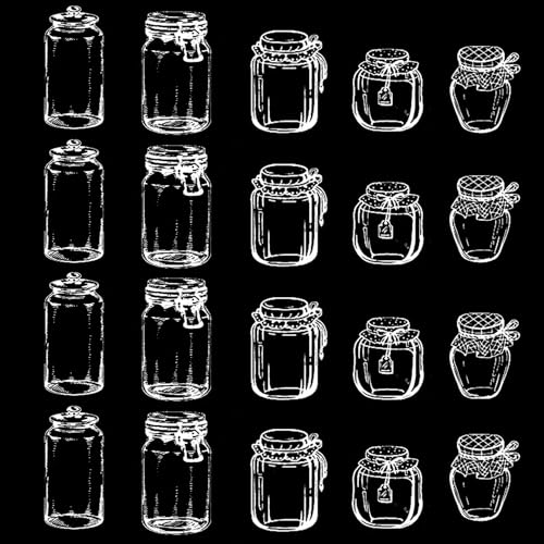 20 Stück Transparente Getrocknete Blumen Lesezeichen, DIY Getrocknete Blumen-Lesezeichen, DIY Hausgemachte Lesezeichen Glaswaren-Aufkleber Bookmark, Art Blumendekore Lesezeichen von FIBOUND
