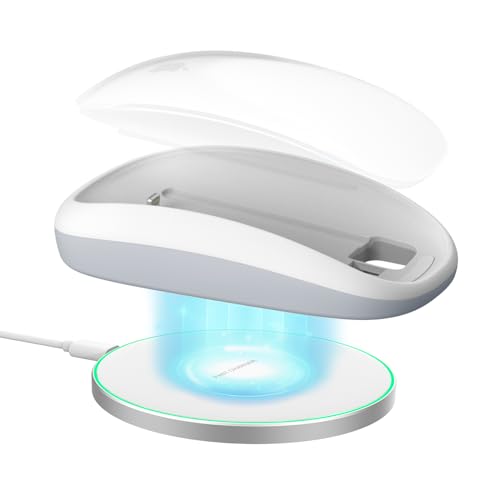 FIDECO Maus Dock Kompatibel mit Apple Magic Mouse 2 Generation, Perfektes Zubehör für Ergonomischen Griff, Zunahme Komfort und Volle Kontrolle, mit Kabellosem Ladegerät von FIDECO