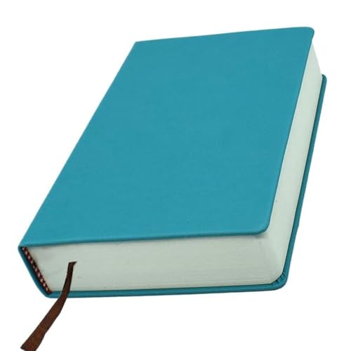 FIDFDID Ultra-dick Blank Notebook Leder Hardcover Skizzenbuch Hartes Leder Cover Skizzenbuch PU Leder HardCover Dickes Tagebuch(A6, Blue) von FIDFDID
