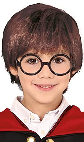 FIESTAS GUIRCA | Zauberer Kinderperücke (Einheitsgröße) - Kostümzubehör für Magie- und Hexenschüler - Ideal für Halloween, Karneval und Themenpartys - Für alle Nutzer - Braun von FIESTAS GUIRCA
