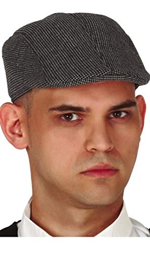 Vegaoo FIESTAS GUIRCA Detektiv-Mütze Flatcap für Herren Accessoire grau von GUIRCA