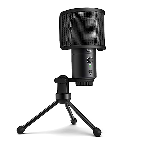 FIFINE Mikrofon PC Kondensator, Typ A/C USB mikrofon für MAC PS4 PS5, Microphone mit Ständer, Popfilter, Stummschalttaste, Kopfhöreranschluss FIFINE Mikrofon PC Kondensator, Typ A/C USB mikrofon für MAC PS4 PS5, Microphone mit Ständer, Popfilter, Stummschalttaste, Kopfhöreranschluss von FIFINE