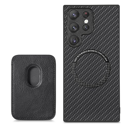 FIFTHAVE Handyhülle Samsung Galaxy S20 FE Magnetische Kartenhalter Hülle kompatibel mit MagSafe Hardcase Schutzhülle Samsung S20 FE Hart PC Case Matt Cover TPU Kratzfeste Bumper Schwarz von FIFTHAVE