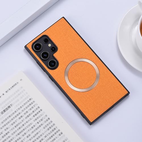 FIFTHAVE Handyhülle Samsung Galaxy S21 Ultra Hülle kompatibel mit MagSafe,Hardcase Schutzhülle Slim Magnetic Case Matt Ultradünn Hart PC Cover Weich TPU Bumper für Samsung S21 Ultra 6.8'' Orange FIFTHAVE Handyhülle Samsung Galaxy S21 Ultra Hülle kompatibel mit MagSafe,Hardcase Schutzhülle Slim Magnetic Case Matt Ultradünn Hart PC Cover Weich TPU Bumper für Samsung S21 Ultra 6.8'' Orange von FIFTHAVE
