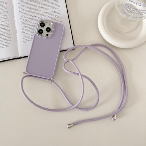 FIFTHAVE Handykette Hülle für iPhone 15 Pro Max Handyhülle mit Band,Necklace Case Weiche Silikonhülle für iPhone 15 Pro Max Kordel Zum Umhängen Schutzhülle Handyband TPU Stoßfest Cover Violett FIFTHAVE Handykette Hülle für iPhone 15 Pro Max Handyhülle mit Band,Necklace Case Weiche Silikonhülle für iPhone 15 Pro Max Kordel Zum Umhängen Schutzhülle Handyband TPU Stoßfest Cover Violett von FIFTHAVE