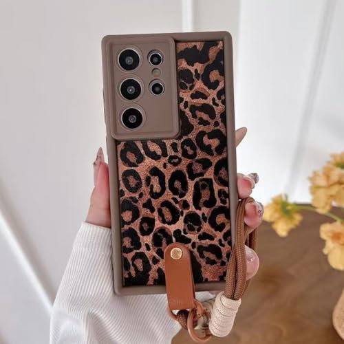 FIFTHAVE Handykette für Samsung Galaxy S22 Ultra Hülle mit Armband Leopard,Handyhülle Samsung S22 Ultra Schutzhülle mit Band Mädchen Aesthetic Silikon Case Stoßfest Leopardenmuster TPU Cover FIFTHAVE Handykette für Samsung Galaxy S22 Ultra Hülle mit Armband Leopard,Handyhülle Samsung S22 Ultra Schutzhülle mit Band Mädchen Aesthetic Silikon Case Stoßfest Leopardenmuster TPU Cover von FIFTHAVE