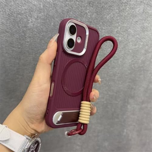 FIFTHAVE Handykette für iPhone 13 Hülle mit Band,Magnetische Handyhülle iPhone 13 mit Ständer Schutzhülle mit Schnur Fallschutz Weiche TPU Case zum Umhängen Case Stoßfest Cover Rot FIFTHAVE Handykette für iPhone 13 Hülle mit Band,Magnetische Handyhülle iPhone 13 mit Ständer Schutzhülle mit Schnur Fallschutz Weiche TPU Case zum Umhängen Case Stoßfest Cover Rot von FIFTHAVE