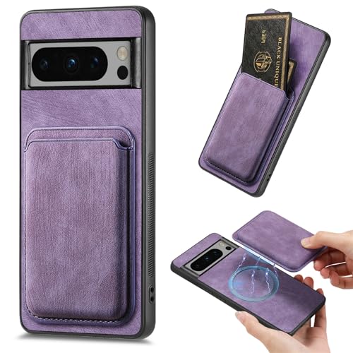 FIFTHAVE Magnetisch Handyhülle für Google Pixel 9 Hülle mit Kartenfach,Magnetischer Wallet Schutzhülle Abnehmbar Kartenhalter für Pixel 9 Hautfreundlich Case Kratzfeste Cover-Lila FIFTHAVE Magnetisch Handyhülle für Google Pixel 9 Hülle mit Kartenfach,Magnetischer Wallet Schutzhülle Abnehmbar Kartenhalter für Pixel 9 Hautfreundlich Case Kratzfeste Cover-Lila von FIFTHAVE