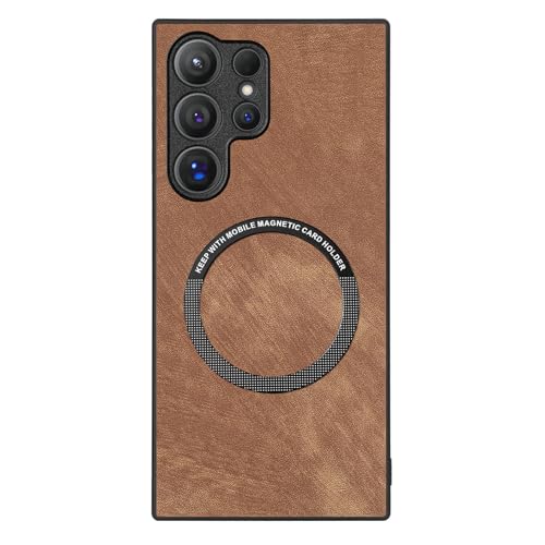 FIFTHAVE Magnetisch Hülle für Samsung Galaxy S24,Leder Handyhülle Samsung Galaxy S24 Kabelloses Laden Case Kratzfeste Stoßfest Hautfreundlich PU-Leder Cover Klassische Schutzhülle Braun FIFTHAVE Magnetisch Hülle für Samsung Galaxy S24,Leder Handyhülle Samsung Galaxy S24 Kabelloses Laden Case Kratzfeste Stoßfest Hautfreundlich PU-Leder Cover Klassische Schutzhülle Braun von FIFTHAVE