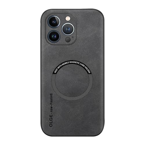 FIFTHAVE Magnetisch Hülle für iPhone 14 Pro Leder Handyhülle kompatibel mit MagSafe Leather Slim Weiches TPU Bumper Case Stoßfest Kratzfest Schutzhülle Fallschutz rutschfest Cover 6.1" Grau FIFTHAVE Magnetisch Hülle für iPhone 14 Pro Leder Handyhülle kompatibel mit MagSafe Leather Slim Weiches TPU Bumper Case Stoßfest Kratzfest Schutzhülle Fallschutz rutschfest Cover 6.1" Grau von FIFTHAVE