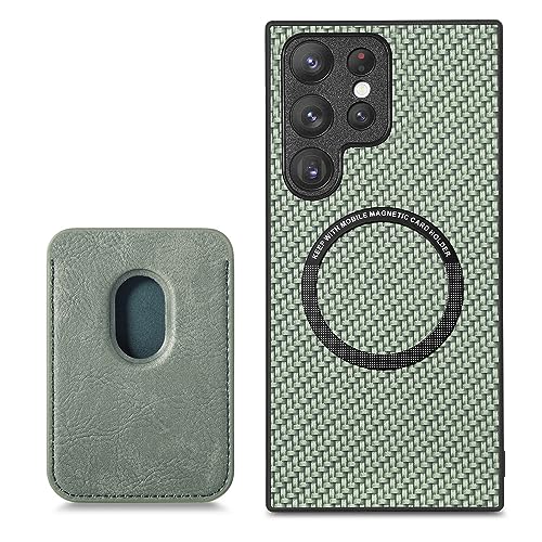 FIFTHAVE Magnetische Handyhülle Samsung S20 Plus Hülle mit Wallet Schutzhülle kompatibel mit MagSafe Mattierte Hardcase Hard PC Case TPU Bumper Cover für Samsung Galaxy S20 Plus 6.7'' Grün FIFTHAVE Magnetische Handyhülle Samsung S20 Plus Hülle mit Wallet Schutzhülle kompatibel mit MagSafe Mattierte Hardcase Hard PC Case TPU Bumper Cover für Samsung Galaxy S20 Plus 6.7'' Grün von FIFTHAVE