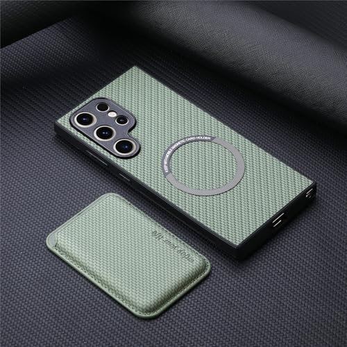 FIFTHAVE Magnetische Handyhülle für Samsung Galaxy S25 Plus mit Kartenhalter Hülle Kompatibel mit MagSafe,Wallet Case Samsung Galaxy S25 Plus Schutzhülle PU-Leder Cover Weiche TPU Stoßfeste Grün FIFTHAVE Magnetische Handyhülle für Samsung Galaxy S25 Plus mit Kartenhalter Hülle Kompatibel mit MagSafe,Wallet Case Samsung Galaxy S25 Plus Schutzhülle PU-Leder Cover Weiche TPU Stoßfeste Grün von FIFTHAVE
