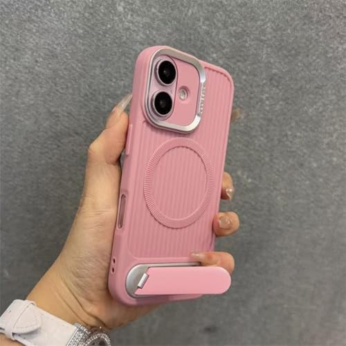 FIFTHAVE Magnetische Handyhülle für iPhone 16 Hülle mit Ständer,Weiche Silikon Case Magnetische iPhone 16 Schutzhülle mit Kabelloses Laden Bumper Rutschfestes Stoßfest Cover Rosa FIFTHAVE Magnetische Handyhülle für iPhone 16 Hülle mit Ständer,Weiche Silikon Case Magnetische iPhone 16 Schutzhülle mit Kabelloses Laden Bumper Rutschfestes Stoßfest Cover Rosa von FIFTHAVE