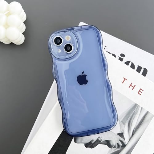 FIFTHAVE für iPhone 11 Pro Hülle Transparent,Welle Rahmen Handyhülle iPhone 11 Pro Curly Aesthetic Silikon Case Wave Wellen Design Schutzhülle Stoßfest Bumper Cover Kameraschutz Blau FIFTHAVE für iPhone 11 Pro Hülle Transparent,Welle Rahmen Handyhülle iPhone 11 Pro Curly Aesthetic Silikon Case Wave Wellen Design Schutzhülle Stoßfest Bumper Cover Kameraschutz Blau von FIFTHAVE