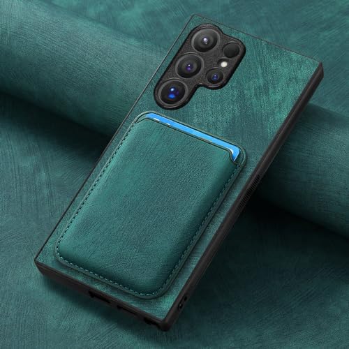 FIFTHAVE magnetische Handyhülle mit Kartenhalter für Samsung Galaxy S23 FE Leder Hülle Abnehmbar kartenfach 2 in 1 Schutzhülle 6,4",PU Kratzfeste Stoßfest Case weiche Hautfreundlich Cover Grün FIFTHAVE magnetische Handyhülle mit Kartenhalter für Samsung Galaxy S23 FE Leder Hülle Abnehmbar kartenfach 2 in 1 Schutzhülle 6,4",PU Kratzfeste Stoßfest Case weiche Hautfreundlich Cover Grün von FIFTHAVE