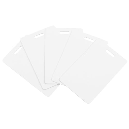 FIGGRITID 20er-Pack Hochwertige -PVC-Karten mit Schlitzstanzung auf der Kurzen Seite – Vertikale Schlitzstanzung, Leere ID-Karten, CR80-Plastikkarten, Einfach zu Verwenden. von FIGGRITID