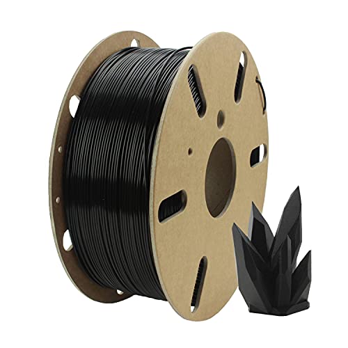 Filamentive RPLA-BK1-175 - Black/Schwarz - 1.75mm 3D Drucker Filament, Recycled material + Spule aus 100% recycelbarem Karton - Ermöglicht Nachhaltiges Drucken (1KG) von FILAMENTIVE